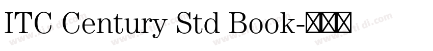 ITC Century Std Book字体转换